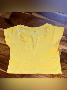 Urban Outfitters Yellow Crop Top
